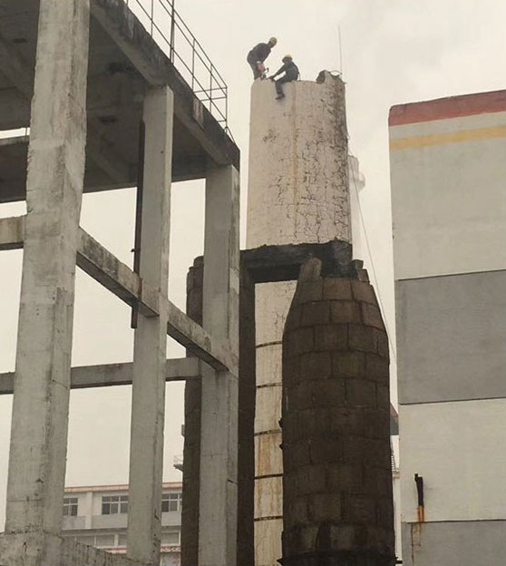 砖烟囱人工拆除