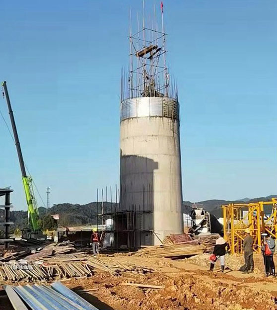 钢筋混凝土烟囱新建